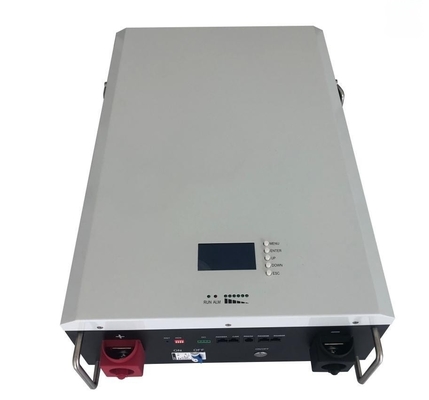 벽에 매달린 LiFePO4 저장 배터리 100A 48V 맞춤형 가정용 태양 에너지 시스템