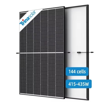 415w 420w 425w 430w 435w 반전지 블랙 프레임 태양 전지 패널 IP 68 등급 연결 상자