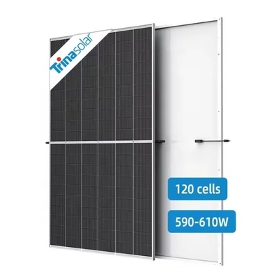 IP68 등급 연결 상자 반전지 단결성 태양 전지 590W 595W 600W 605W 610W