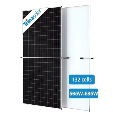 565W-585W 단 결정 태양 전지 패널 132 태양 전지 반전지 28.8kg 무게