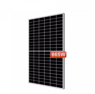 반컷 캐나다 645W 650W 655W 660W 665W 670W 675W 태양 전지 패널 132 셀 PV 태양 전지 모듈
