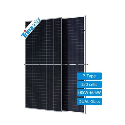 트리나솔라 TSM-DEG20C.20 585W-605W 단결성 실리콘 양면성 듀얼 글래스 모듈
