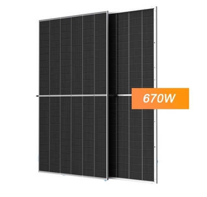 210mm 반 컷 셀 N형 양면성 듀얼 글래스 태양 전지 패널 695W 태양광 PV 모듈