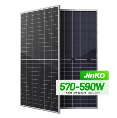 태양 에너지 시스템용 570W-590W 양면성 쌍 유리 단 결정 반전지 모듈