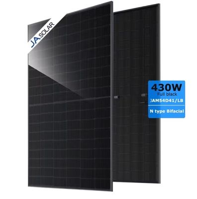 JA 태양 전지 패널 JAM54D41 430W-455W PV 태양 전지 시스템용 풀 블랙 모듈