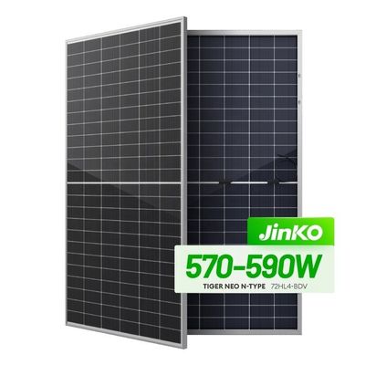안오디제 알루미늄 합금 프레임 570W-590W 태양광 시스템용 진코 태양 전지 패널