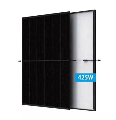 유럽 시장 425W-450W 쌍 유리 풀 백 디자인의 단일 얼굴 태양 모듈