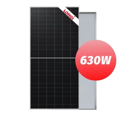 롱기 620W 625W 630W 태양 전지 모듈 단 결정적 실리콘 반전지 태양광 PV 패널