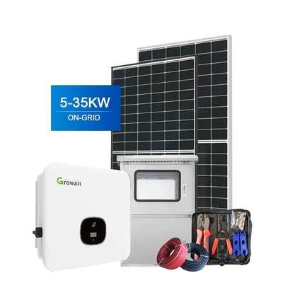 태양광 시스템 ON-Grid 10KW 15KW 20KW 25KW 30KW 완전한 솔루션 공급자 산업용 가정용 패널 태양광 키트